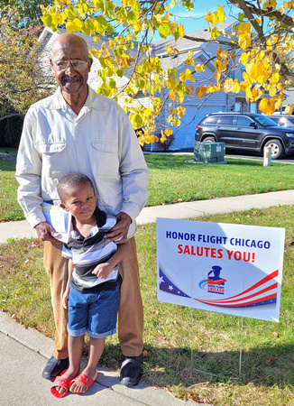 James, William H. HFC Vet Sign 2020 with Great-Great- Grandchild
